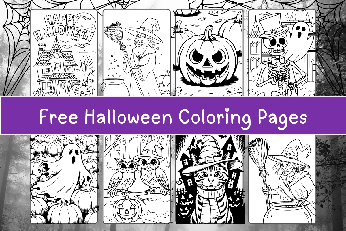 Free Halloween Coloring Pages to Print cover