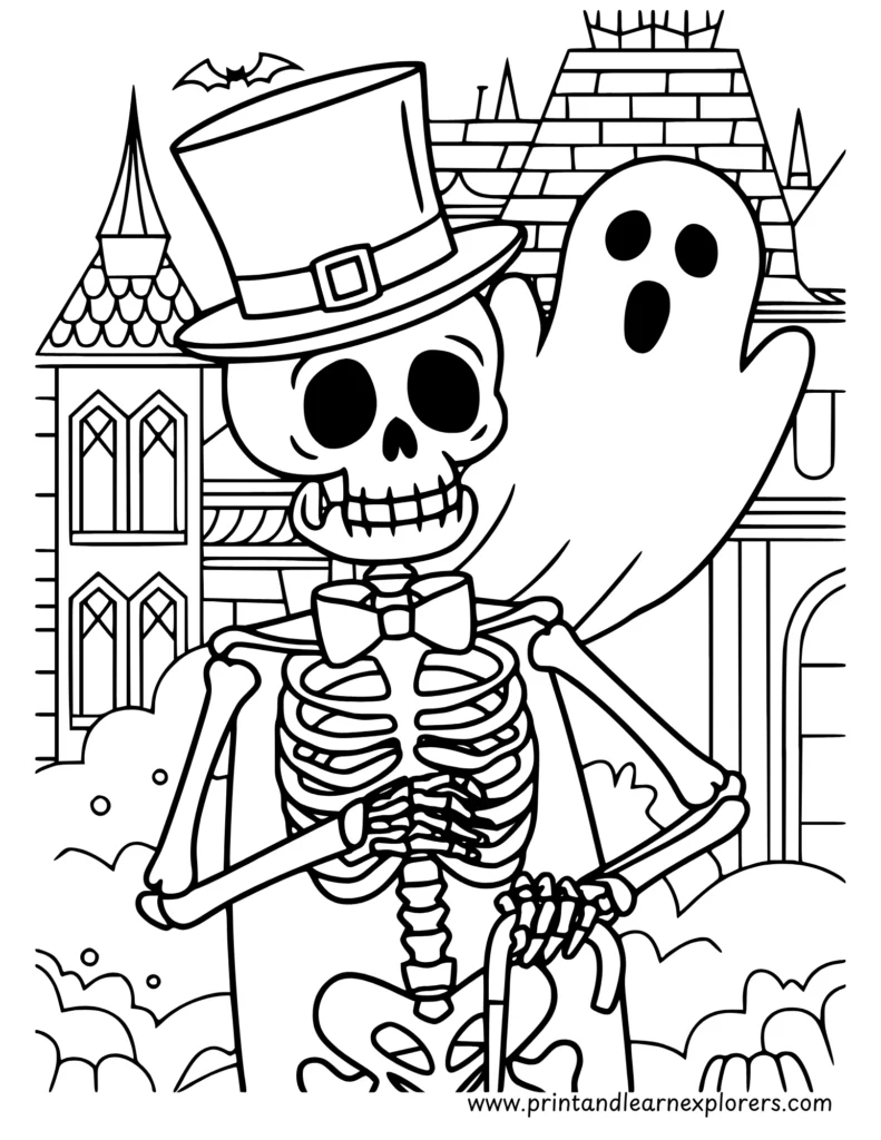 Free Halloween coloring pages to Print 10