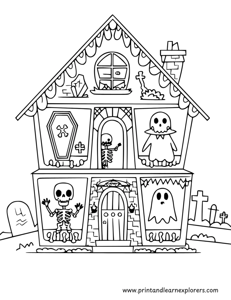 Free Halloween coloring pages to Print 12