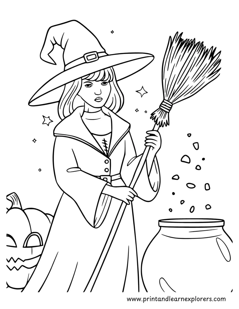 Free Halloween coloring pages to Print 14