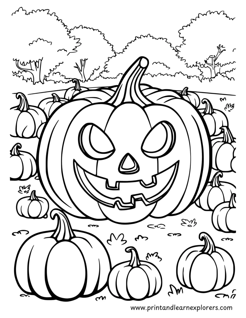 Free Halloween coloring pages to Print 16