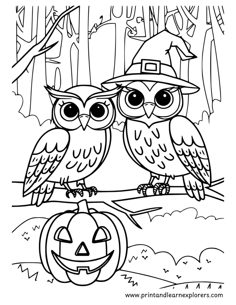Free Halloween coloring pages to Print 17