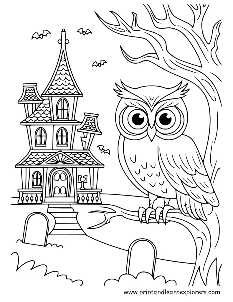 Free Halloween coloring pages to Print 18