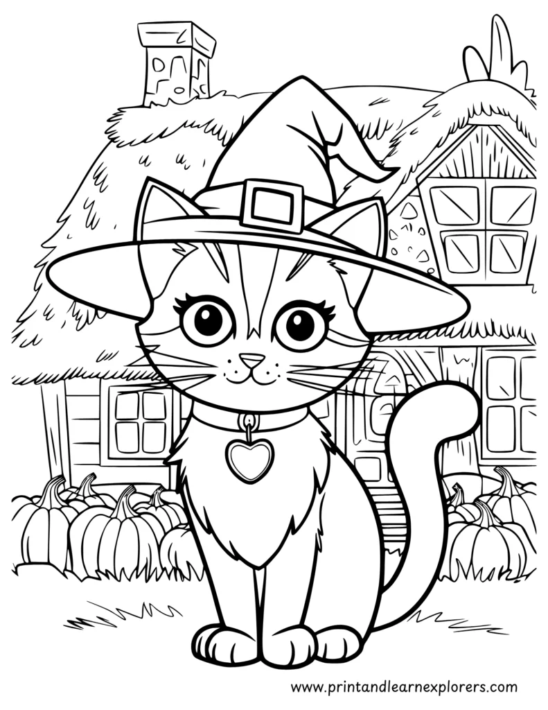 Free Halloween coloring pages to Print 24