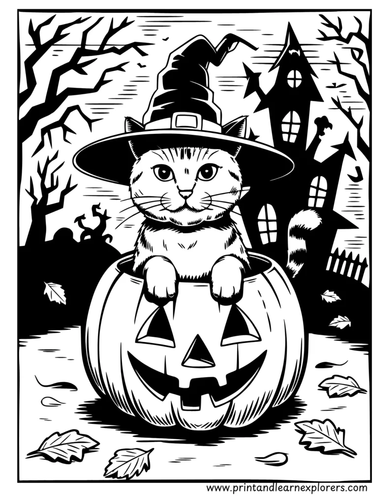 Free Halloween coloring pages to Print 26