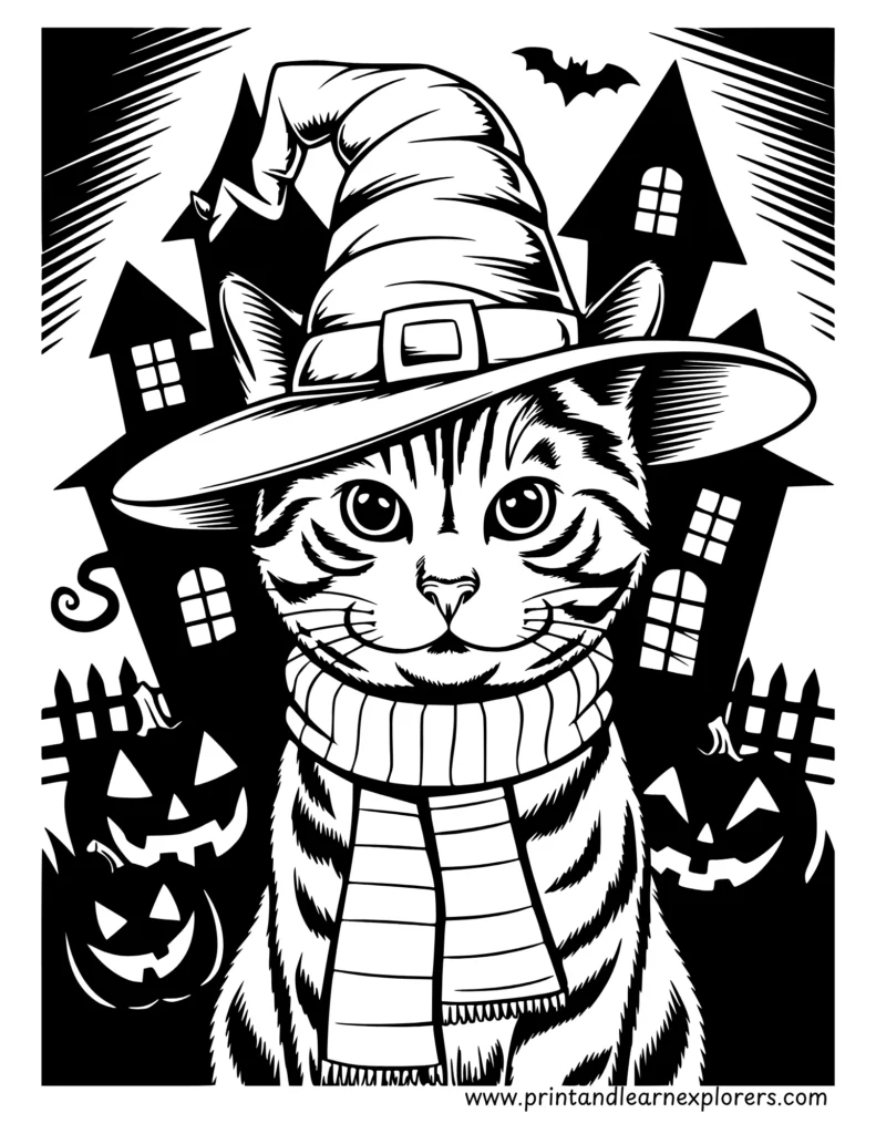 Free Halloween coloring pages to Print 28