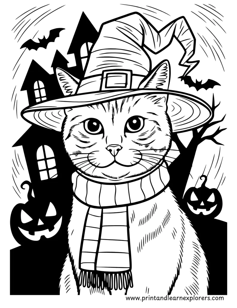 Free Halloween coloring pages to Print 29
