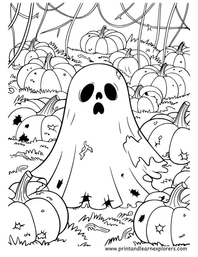 Free Halloween coloring pages to Print 7