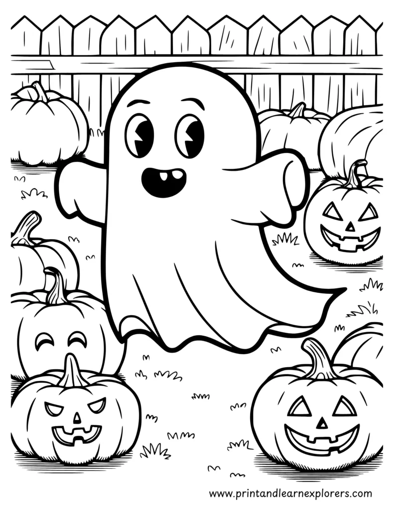 Free Halloween coloring pages to Print 8