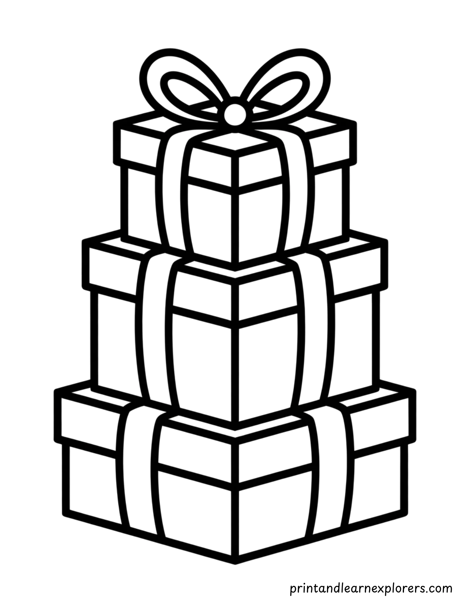 Christmas Presents Coloring Pages 9