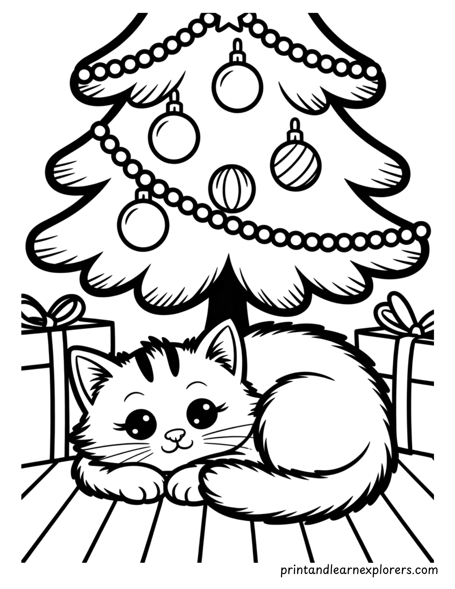 Christmas Tree Coloring 1