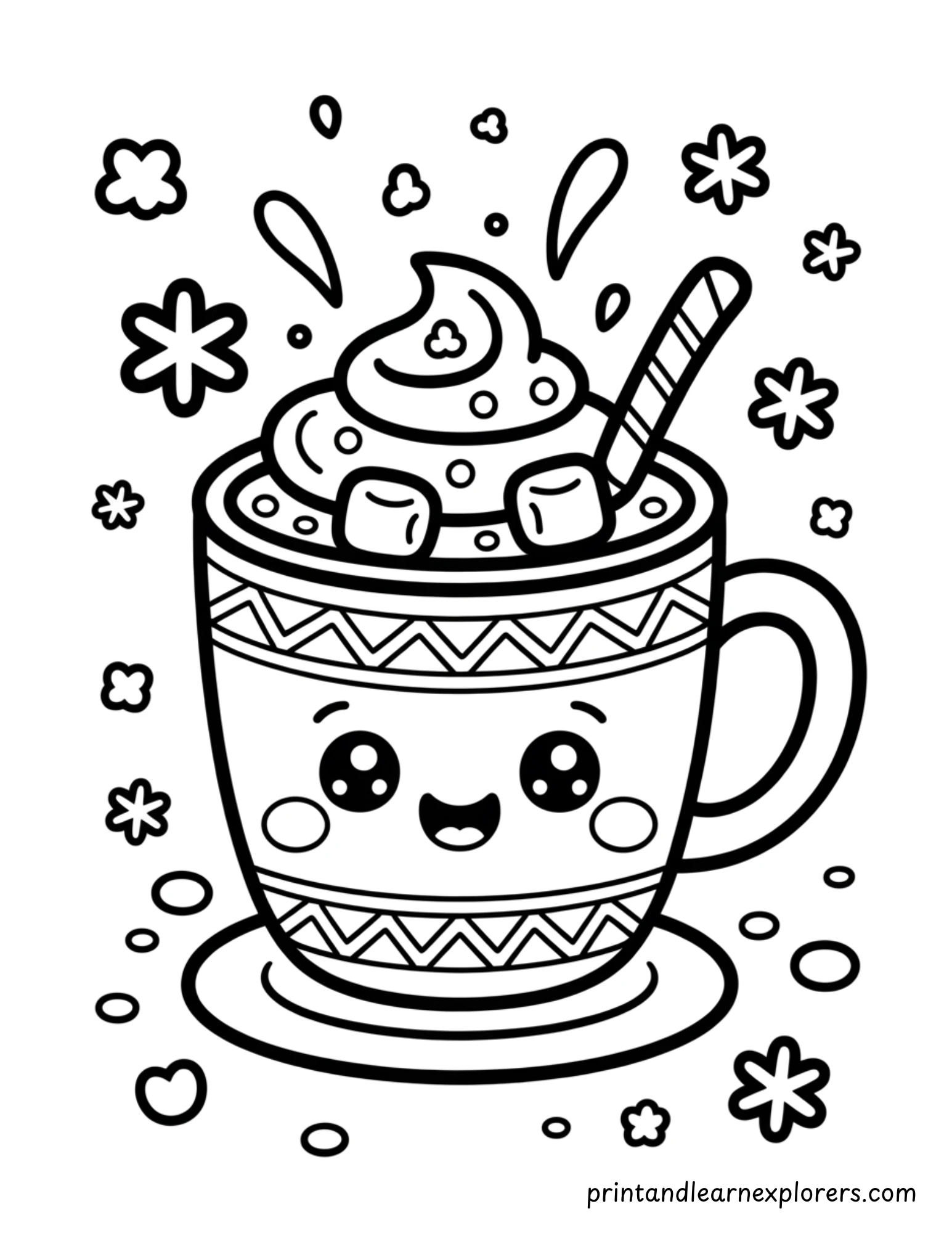 Hot Winter Drink Coloring Page 11