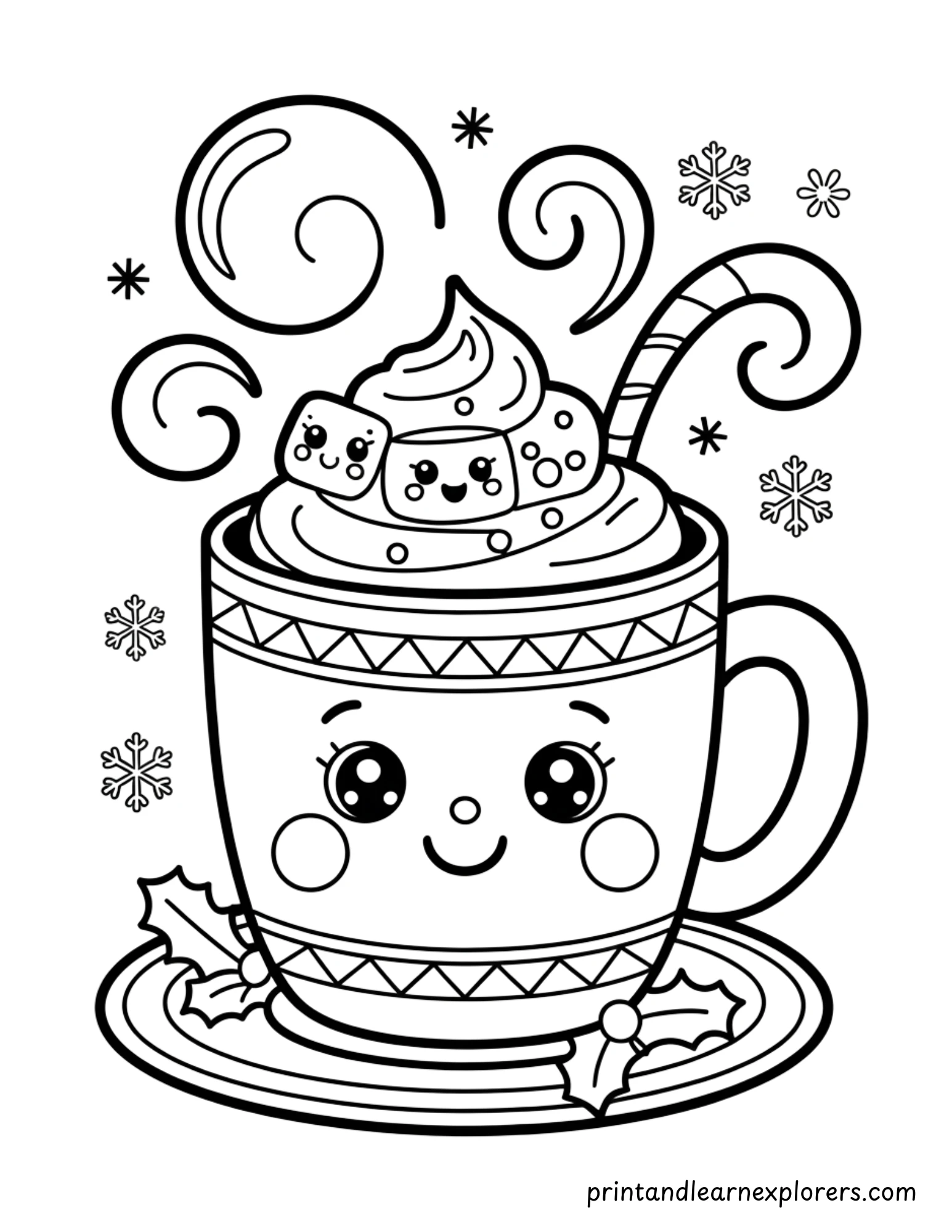 Hot Winter Drink Coloring Page 12