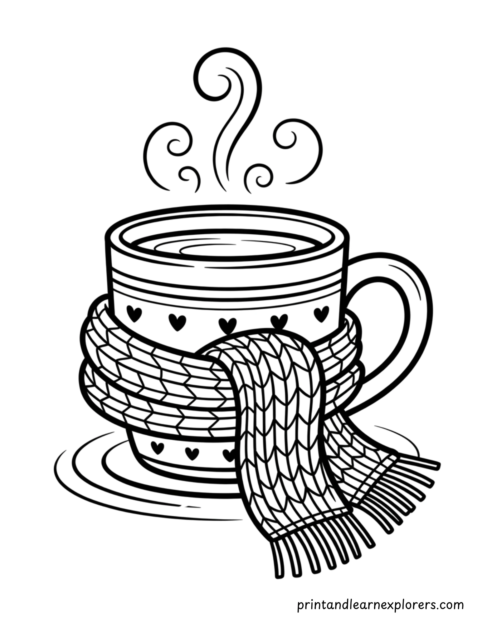 Hot Winter Drink Coloring Page 15
