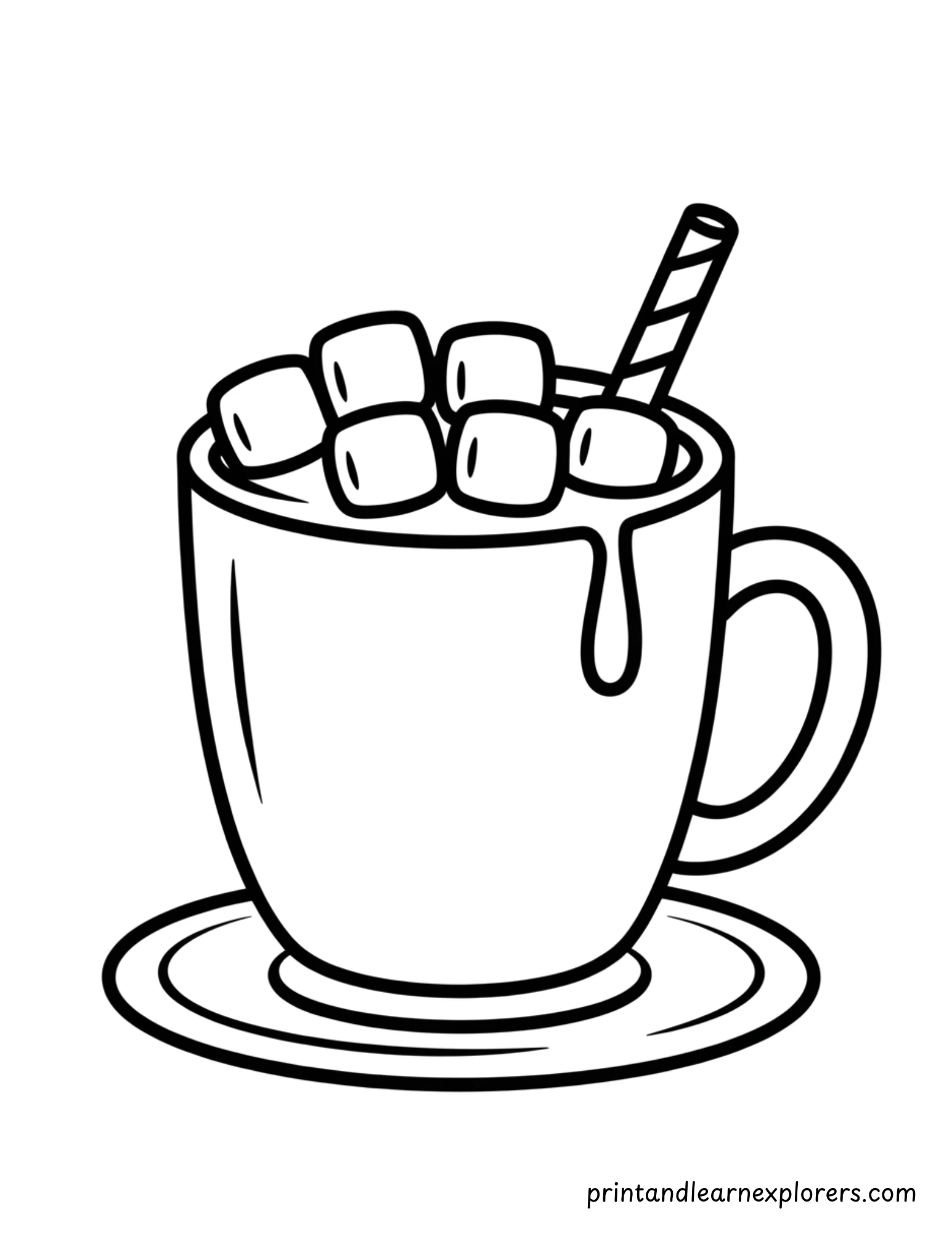 Hot Winter Drink Coloring Page 16