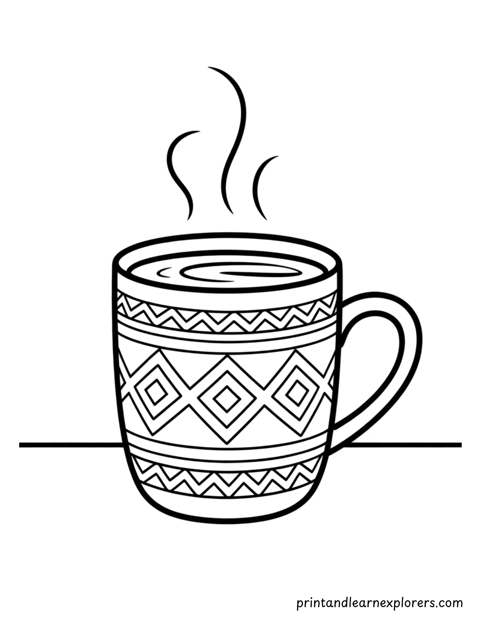 Hot Winter Drink Coloring Page 17