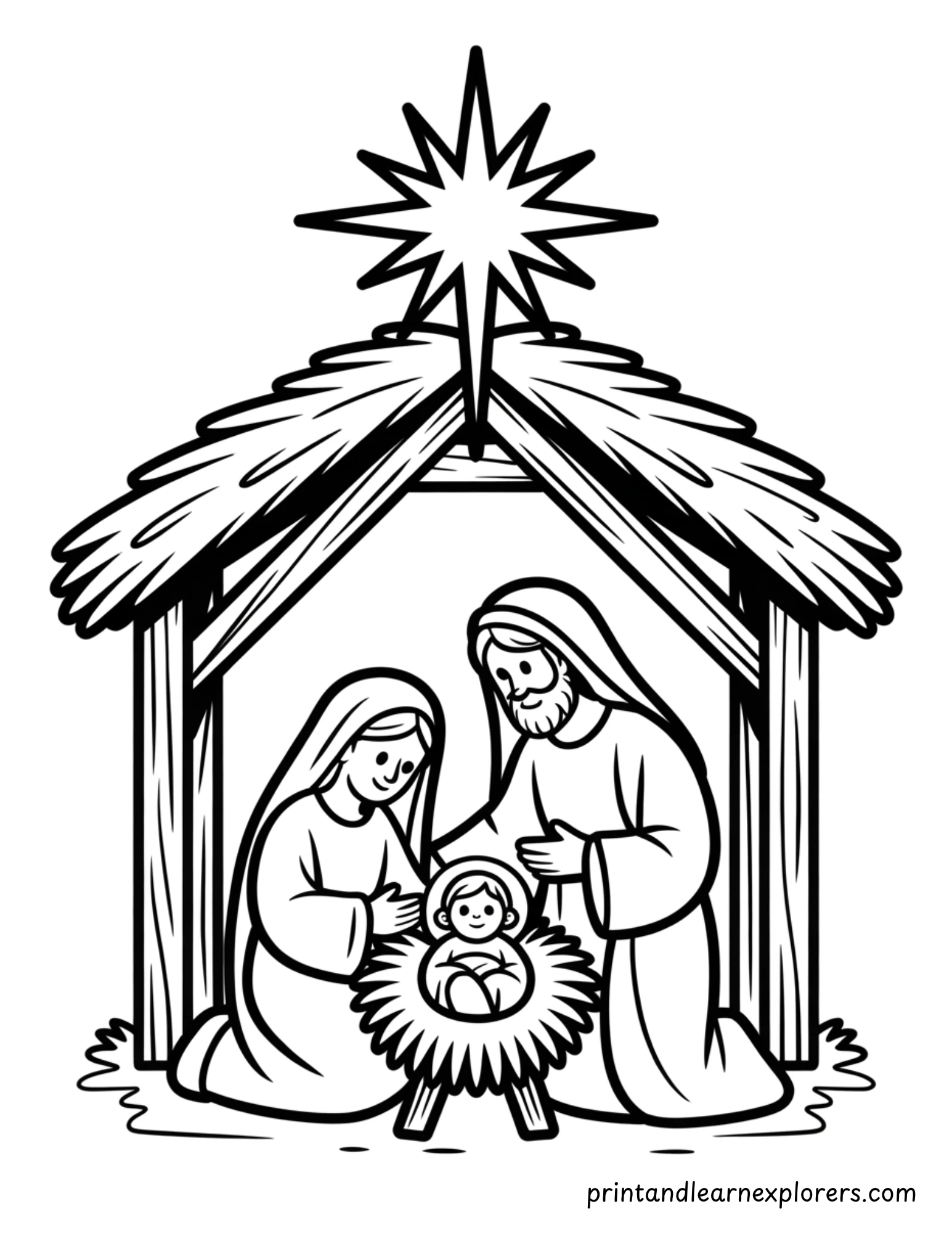Nativity Coloring Pages 13