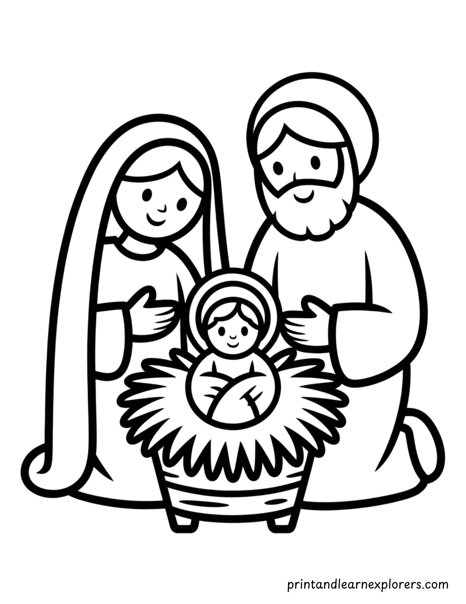 Nativity Coloring Pages 14