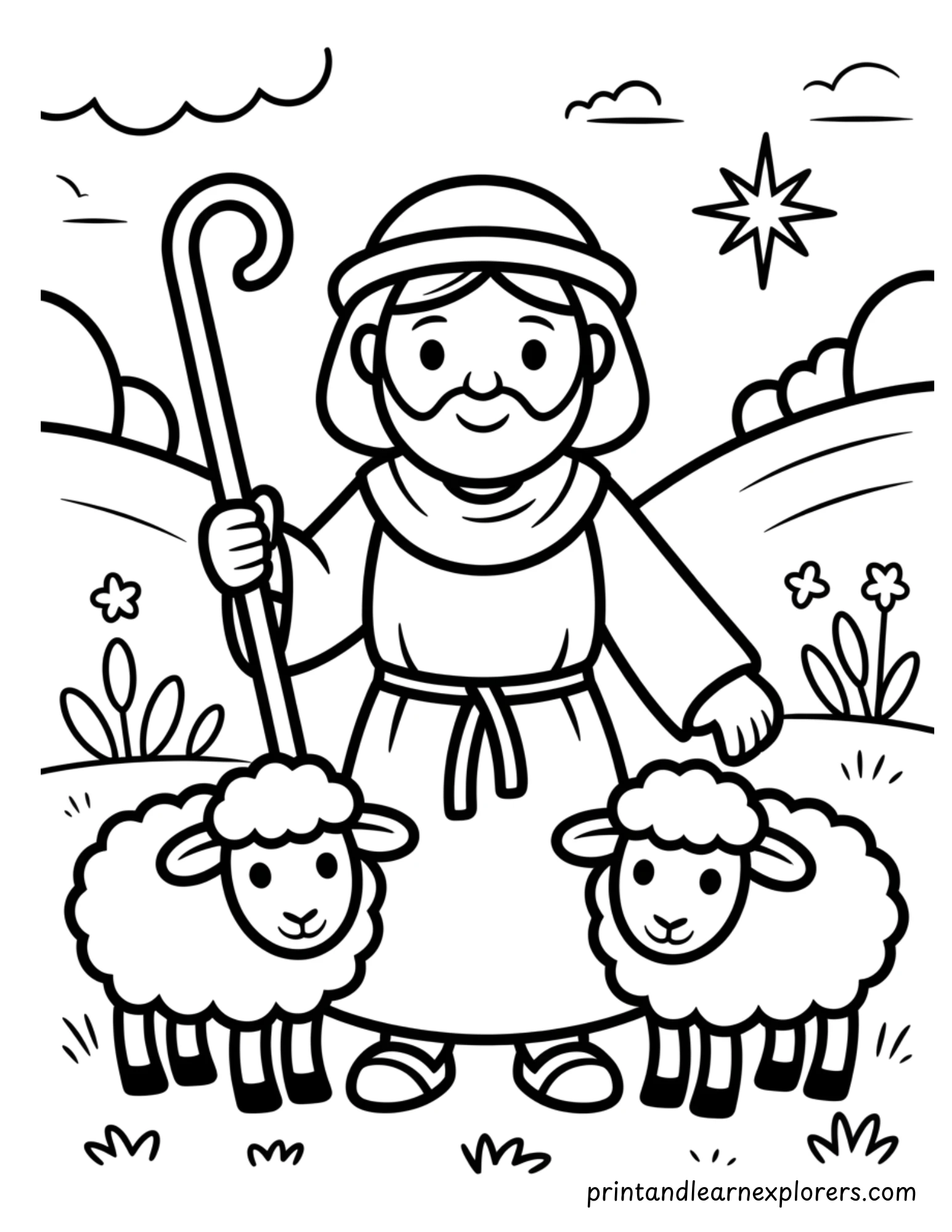 Nativity Coloring Pages 6