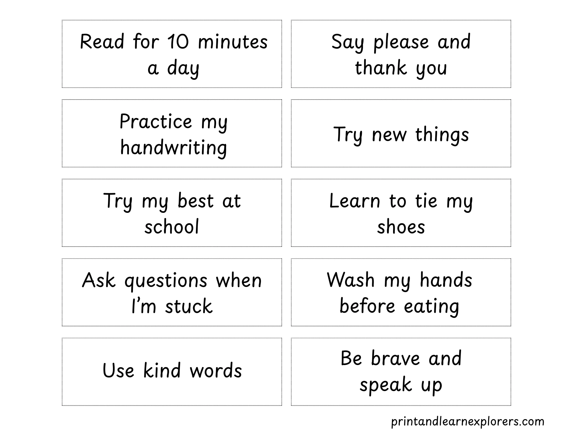 New Year Resolutions New Year Resolution For Kids 2