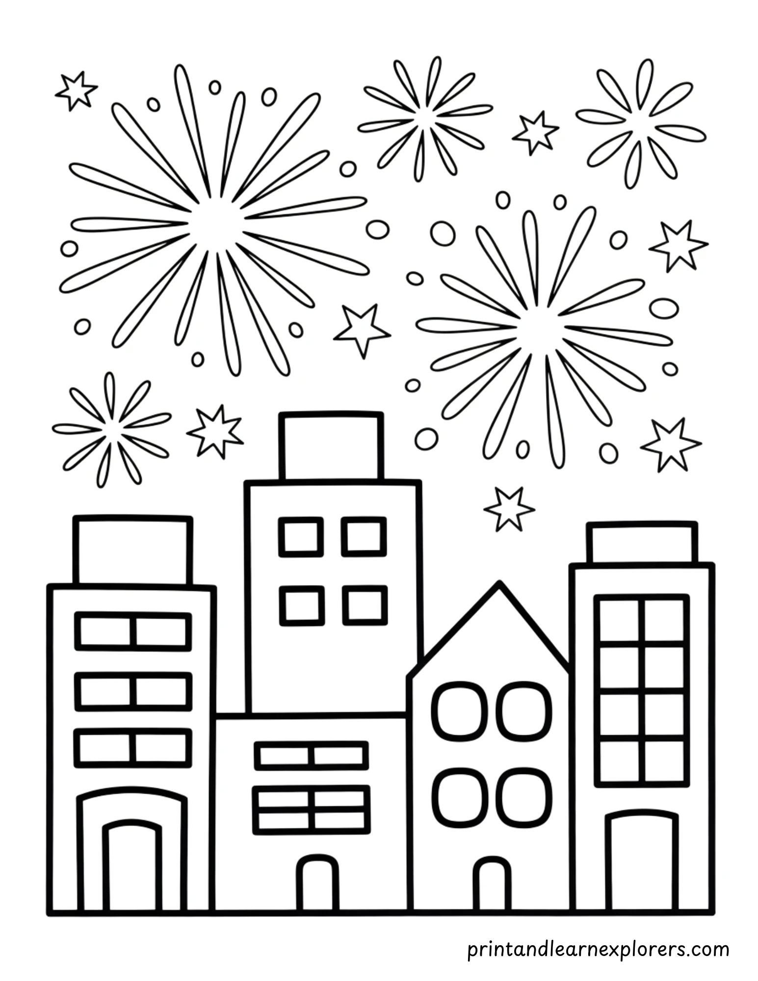 New Year Coloring Pages 11