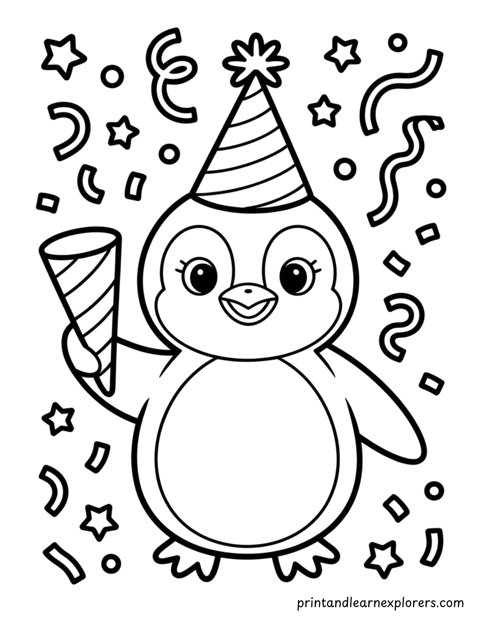 New Year Coloring Pages 6
