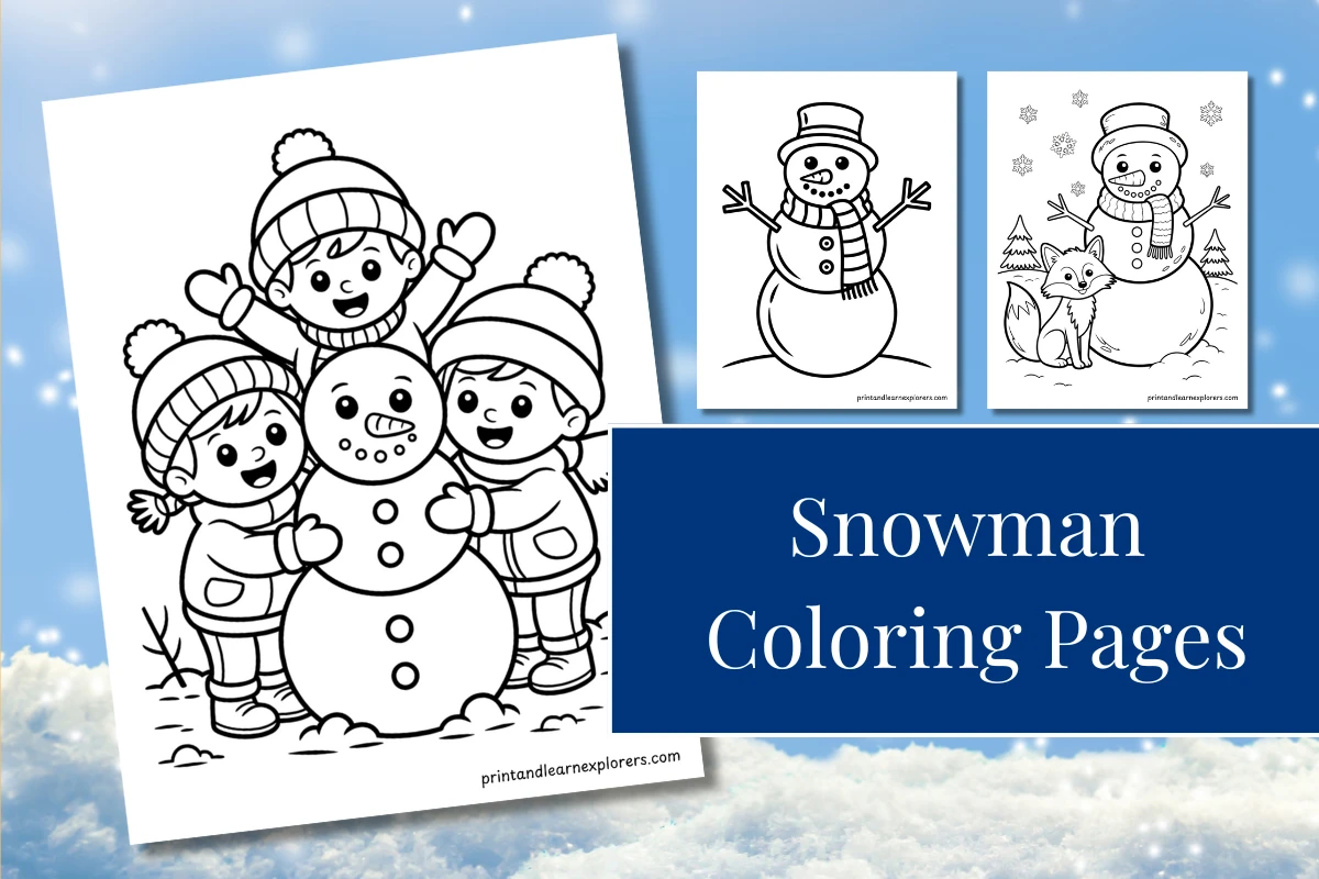 Snowman Coloring Pages