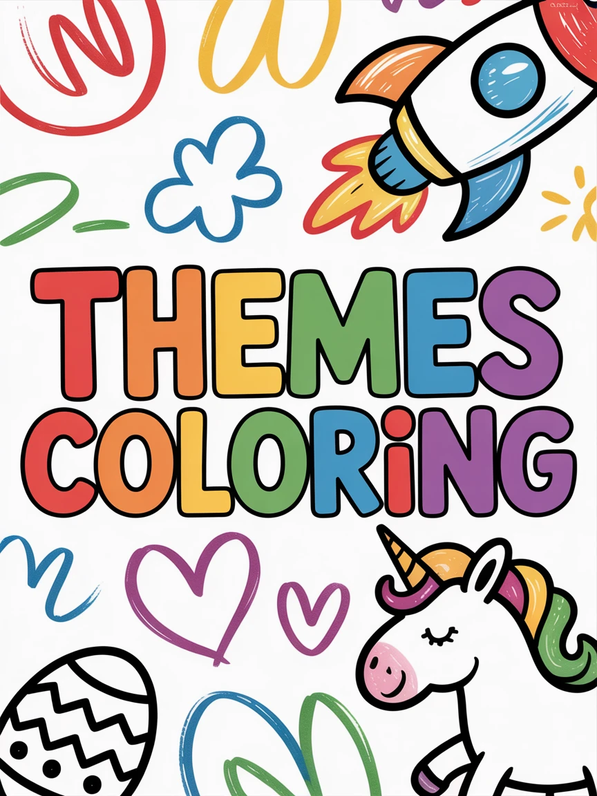 Themes coloring title