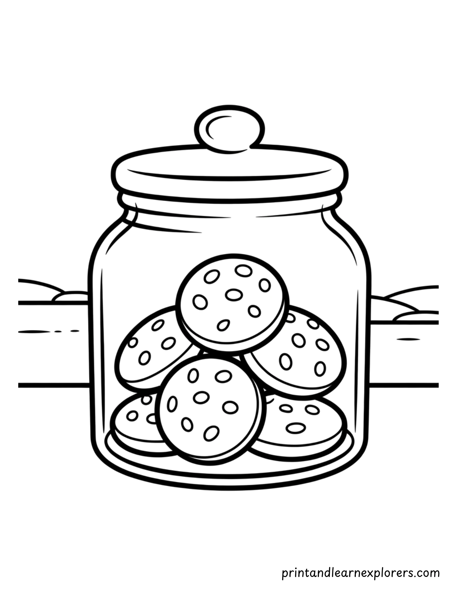 Winter Cookies Coloring Page 20