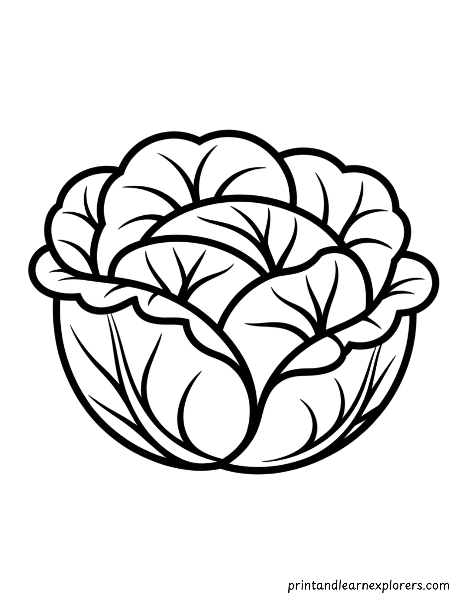 Winter Food Vegetables Coloring Page 4