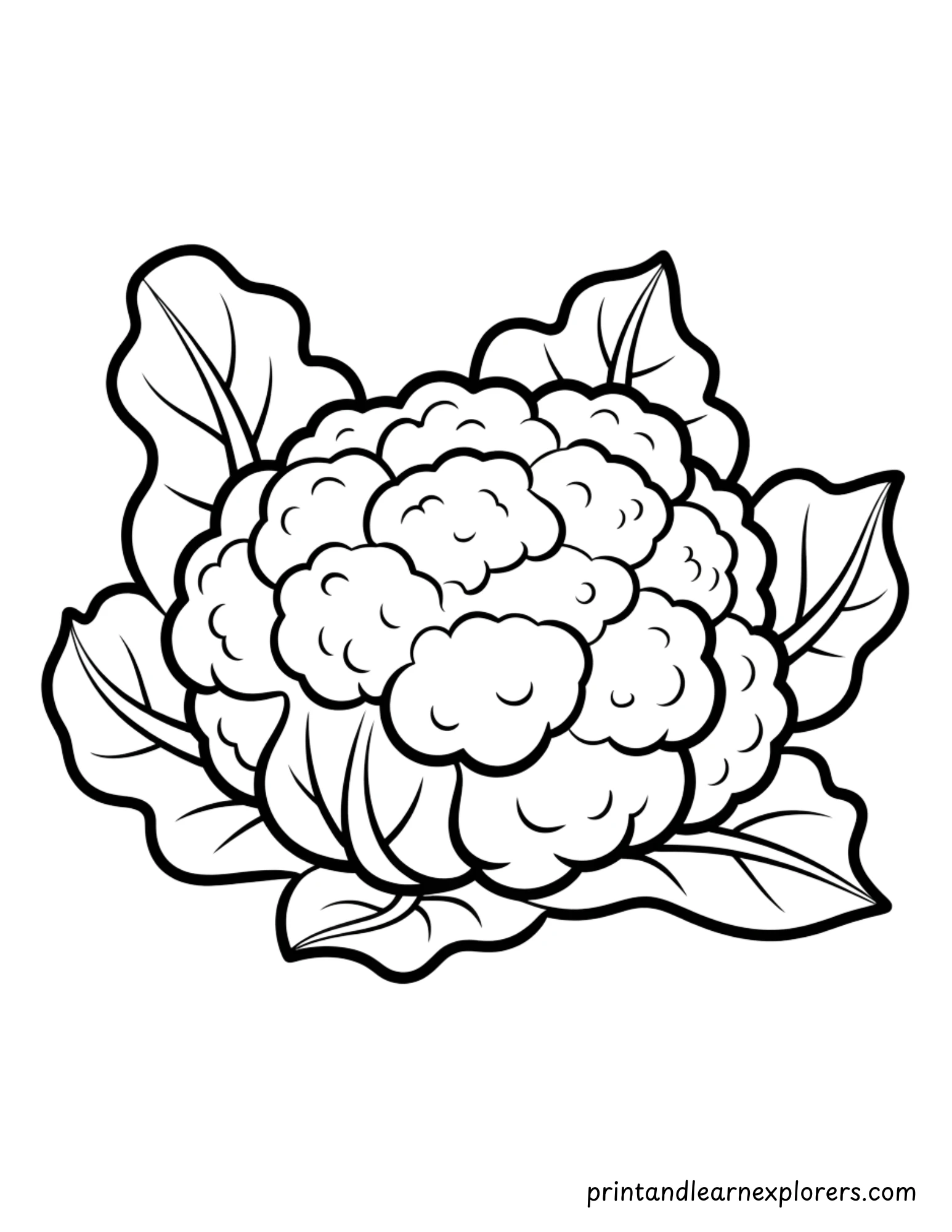 Winter Food Vegetables Coloring Page 6