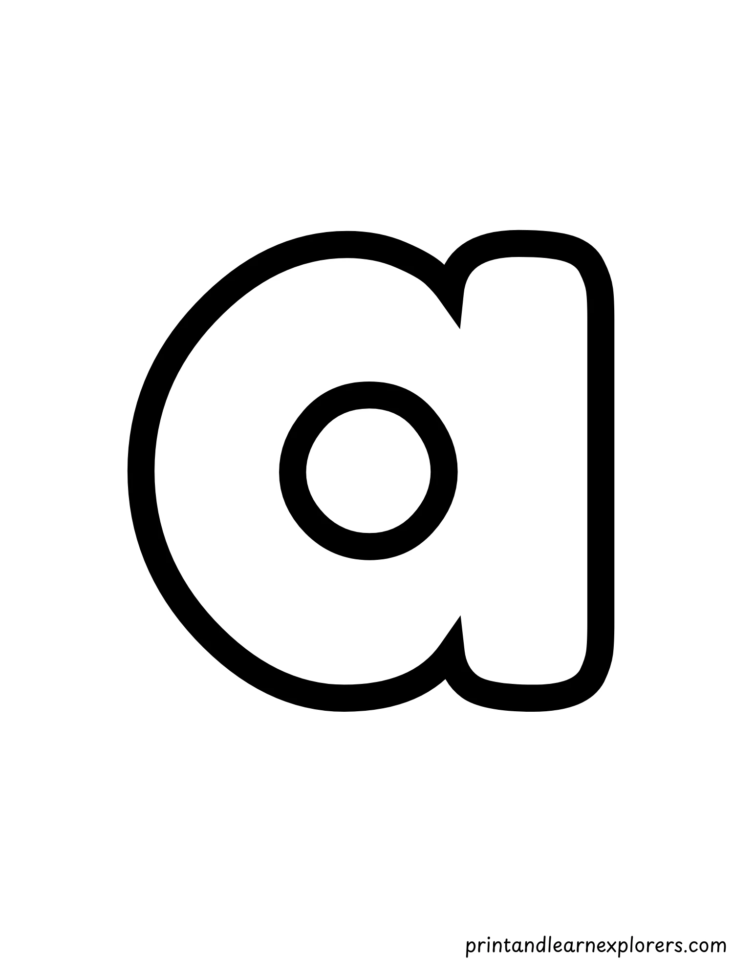 Lowercase Letter Acoloring Page