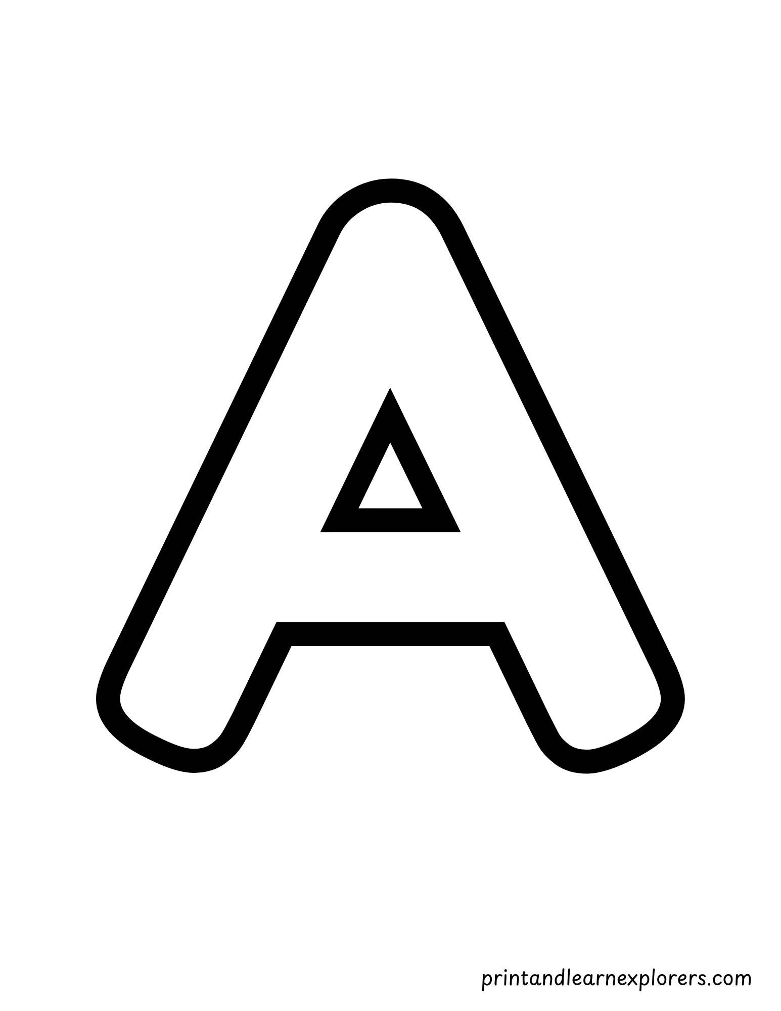 Uppercase Letter Acoloring Page