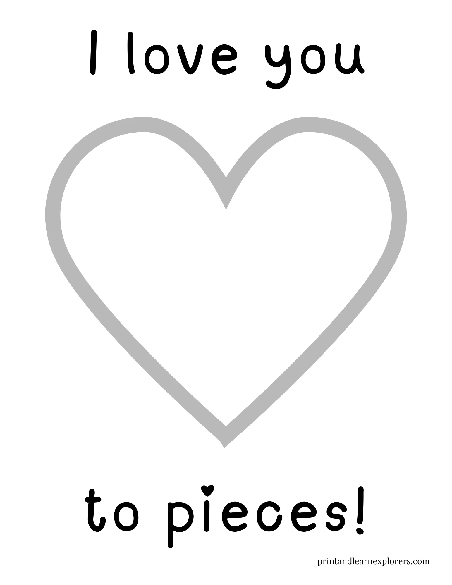 Heart Shape Coloring Pages Valentine