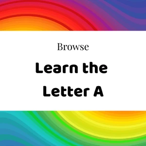 Large Letter A Bunting