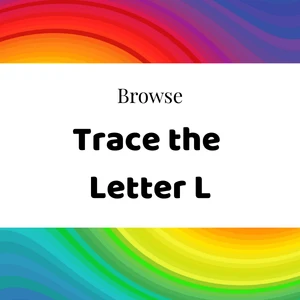 Browse trace the letter L worksheets