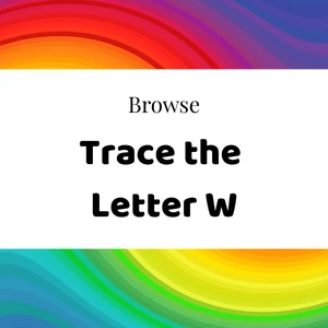 Browse trace the letter W