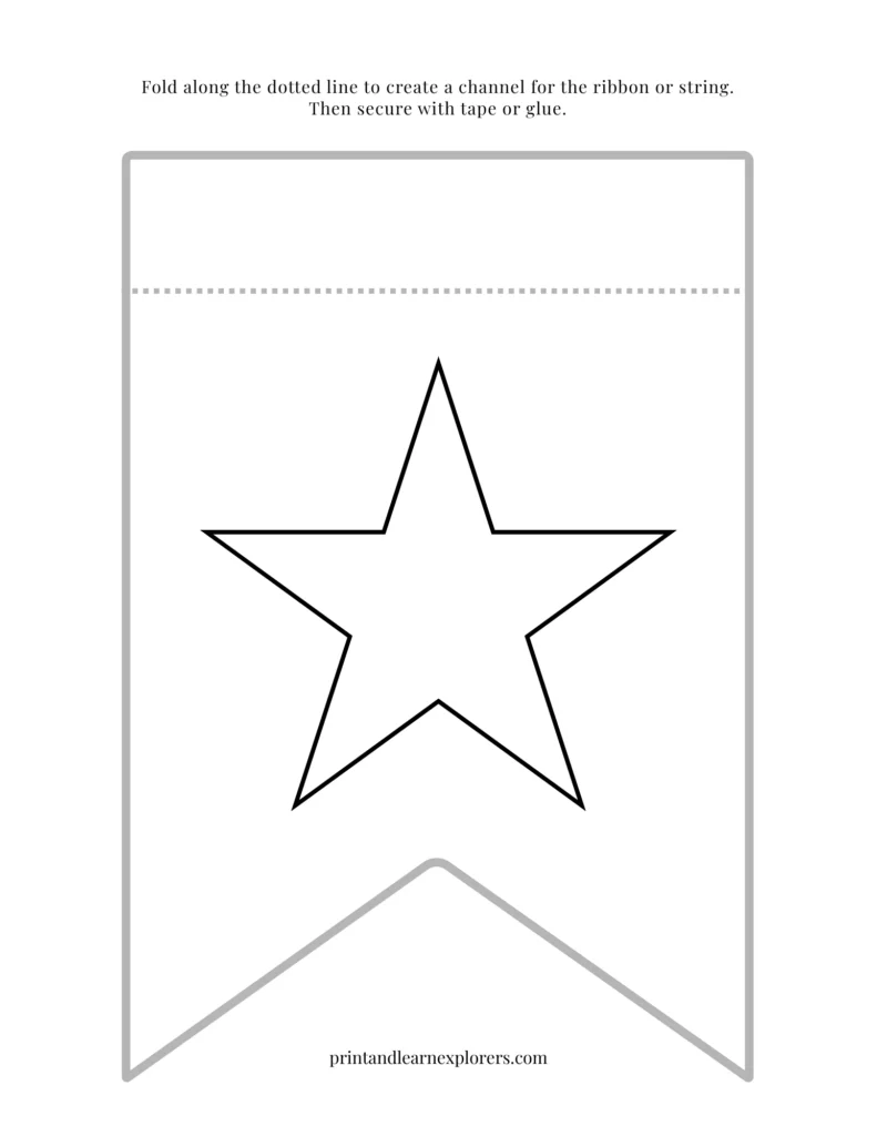 Color in bunting star