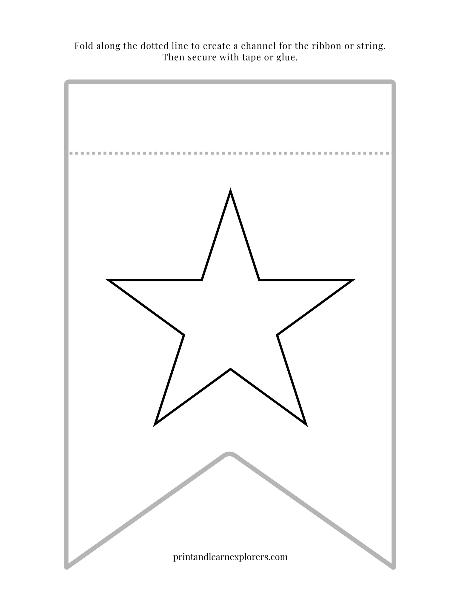 Color In Bunting Star