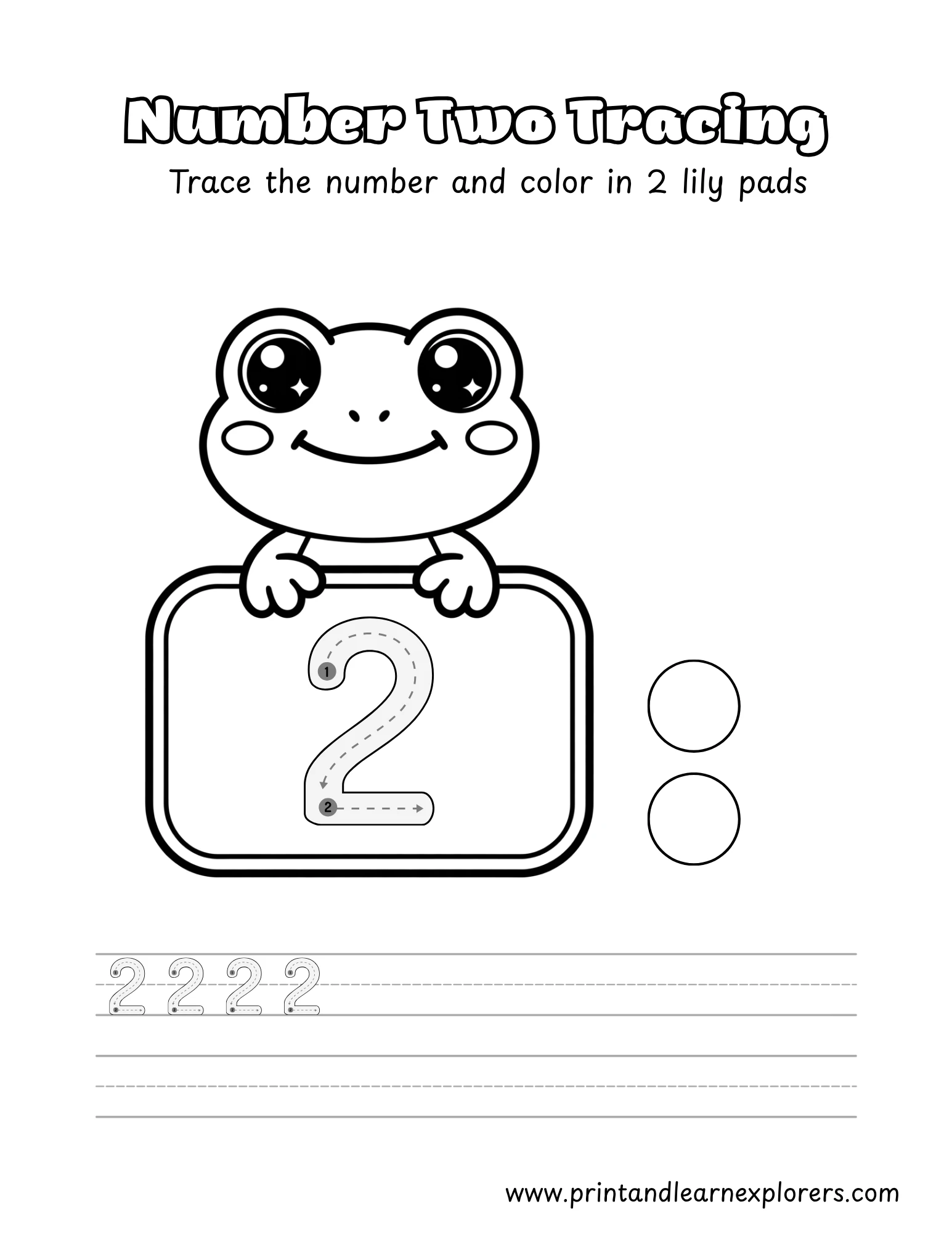 Frog Tracing Numbers 2