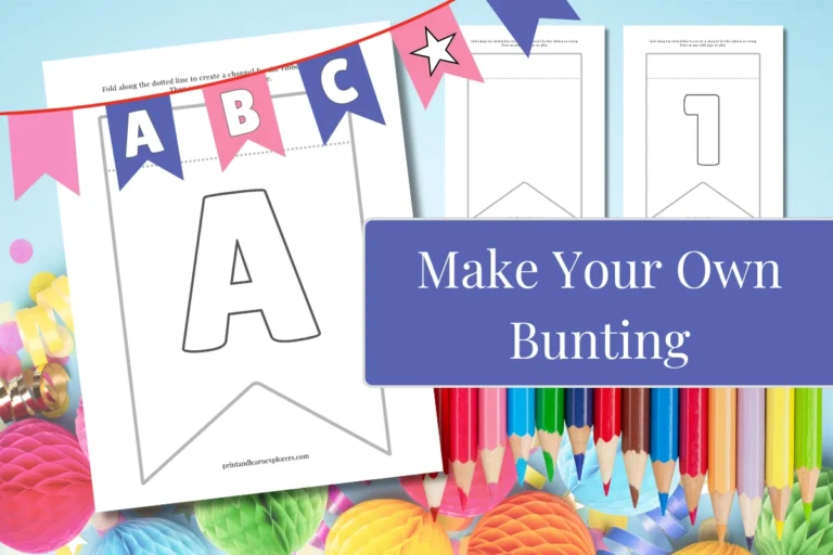 Make Your Own Bunting feature