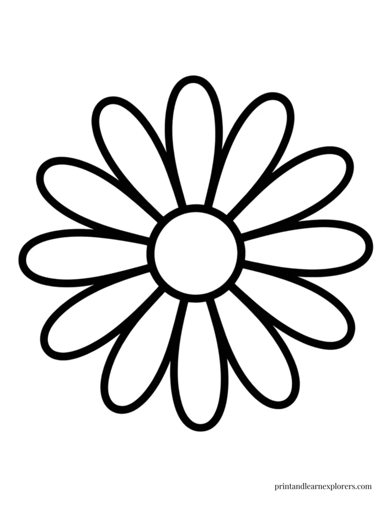Spring flowers coloring pages daises preschool