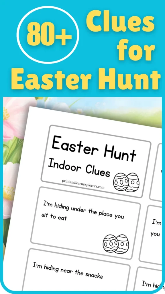 Easter egg hunt clues