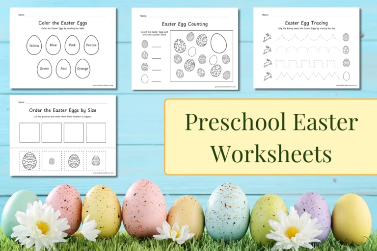 Easter worksheets for preschoolers