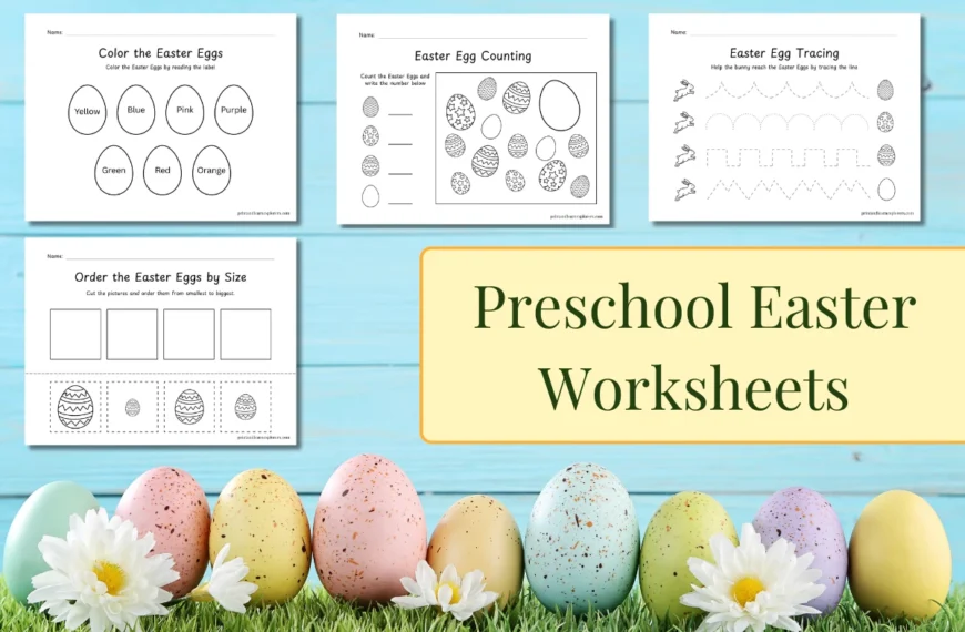 Easter worksheets for preschoolers