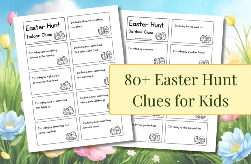 Fun Easter Hunt Clues for Kids