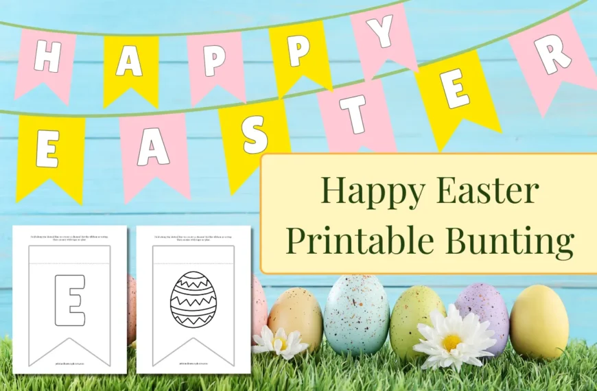 Happy Easter Printable Bunting feature