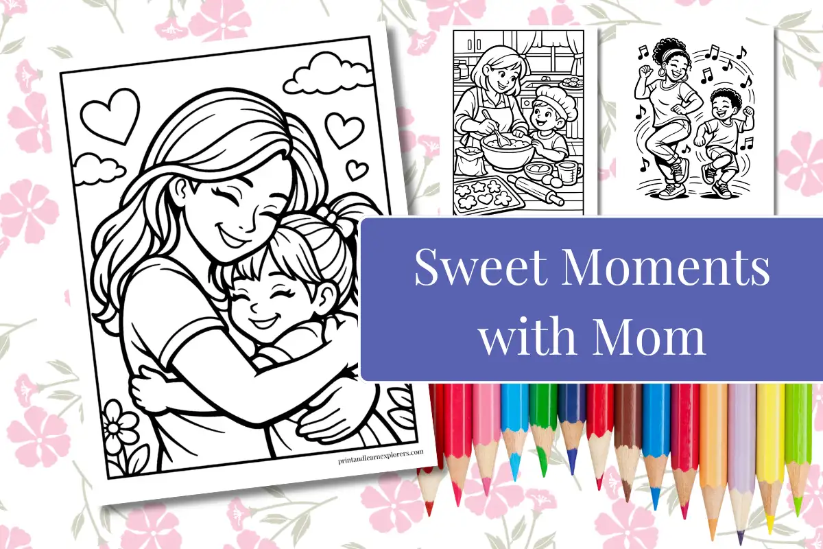 Mom Coloring Pages feature