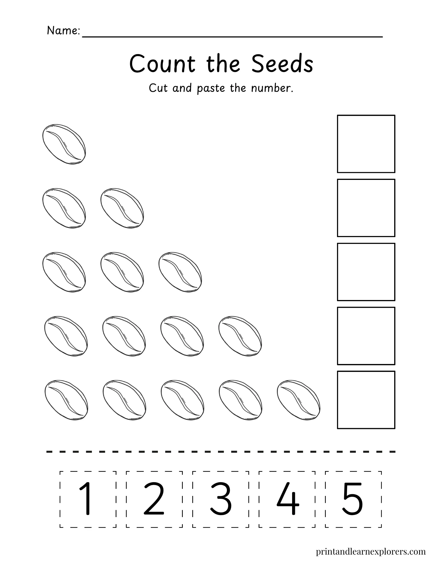 Spring counting seeds 1 to5 lvl1