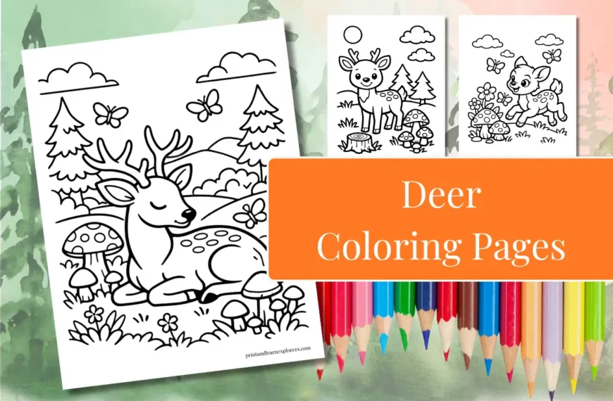 Deer Coloring Pages